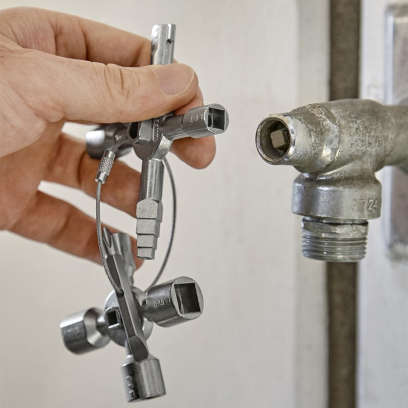 Universalių raktų komplektas paskirstymo spintoms KNIPEX TwinKey 1 Universalių raktų komplektas paskirstymo spintoms KNIPEX TwinKey 1