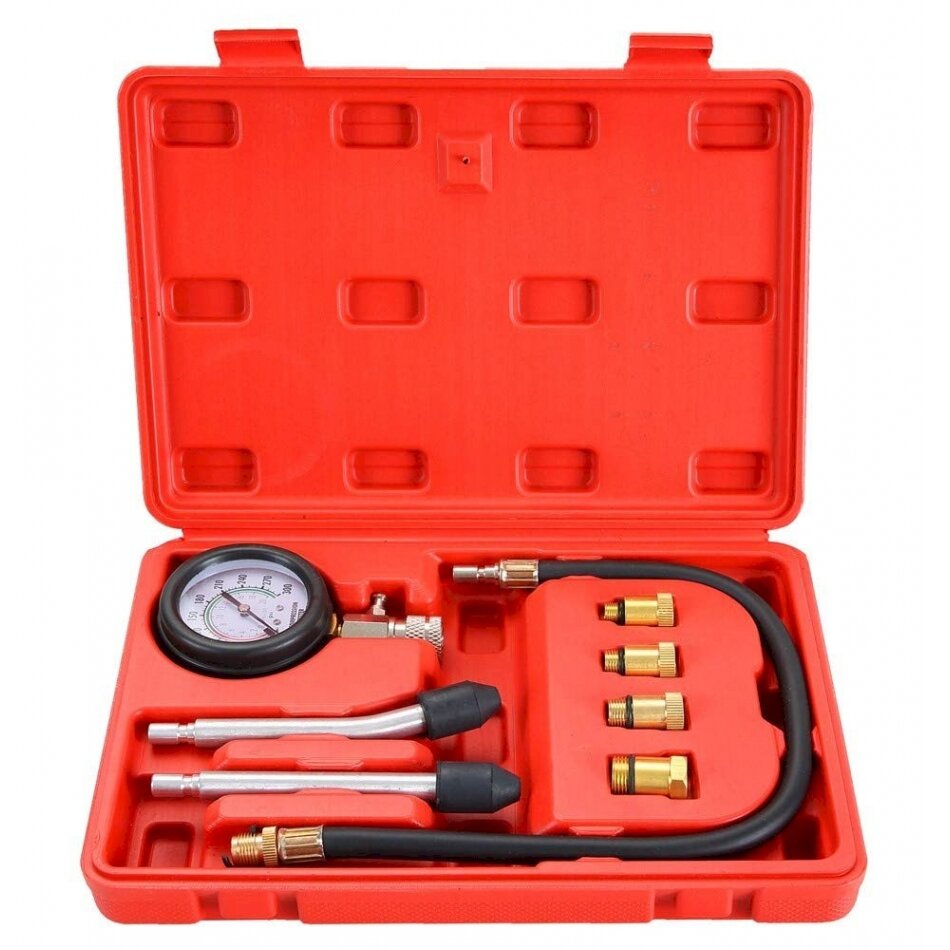 Kompresijos matuoklis | benzininis | su antgaliais | 8 vnt. (JC-8015) 1 Kompresijos matuoklis | benzininis | su antgaliais | 8 vnt. (JC-8015) 1