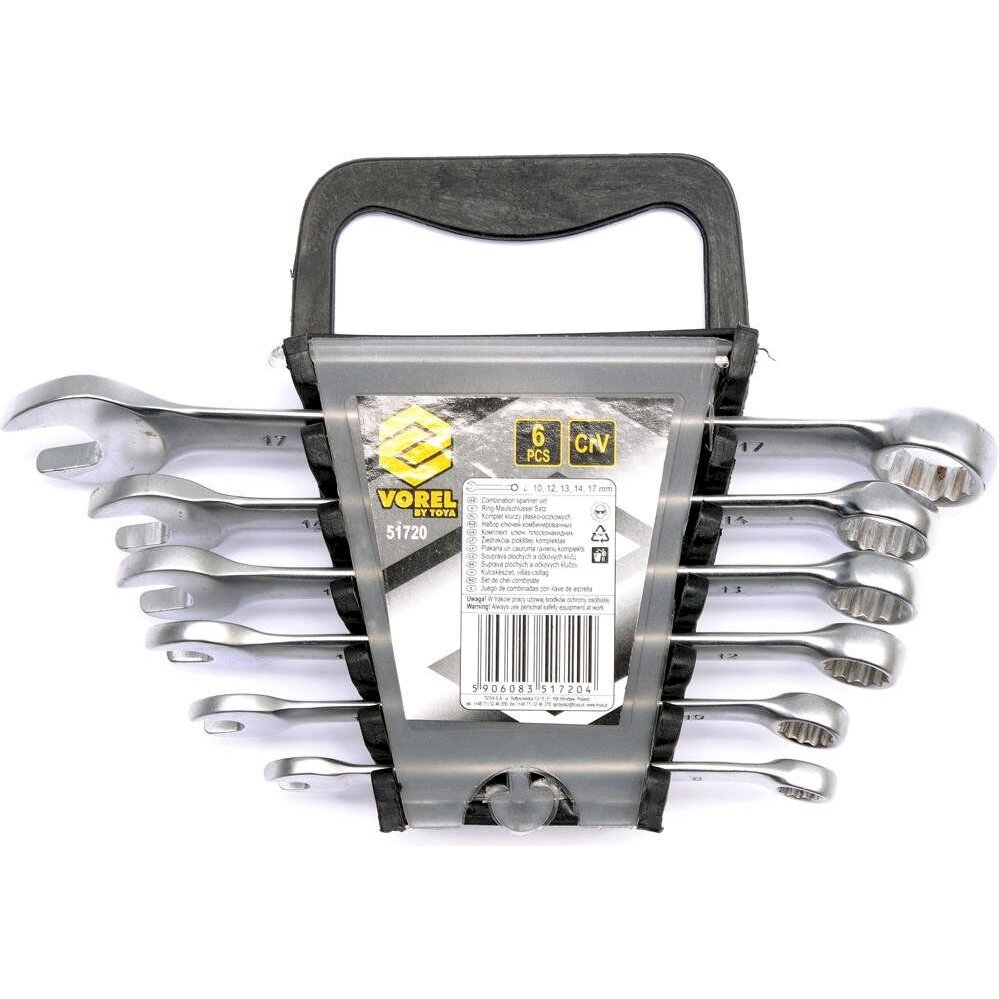 Kombinuotų raktų rinkinys | 8 - 17 mm | 6 vnt. (51720) Kombinuotų raktų rinkinys | 8 - 17 mm | 6 vnt. (51720)