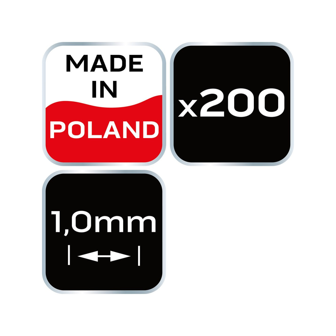 Kryžiukai plytelėms NEO - 1mm, 200pcs 7
