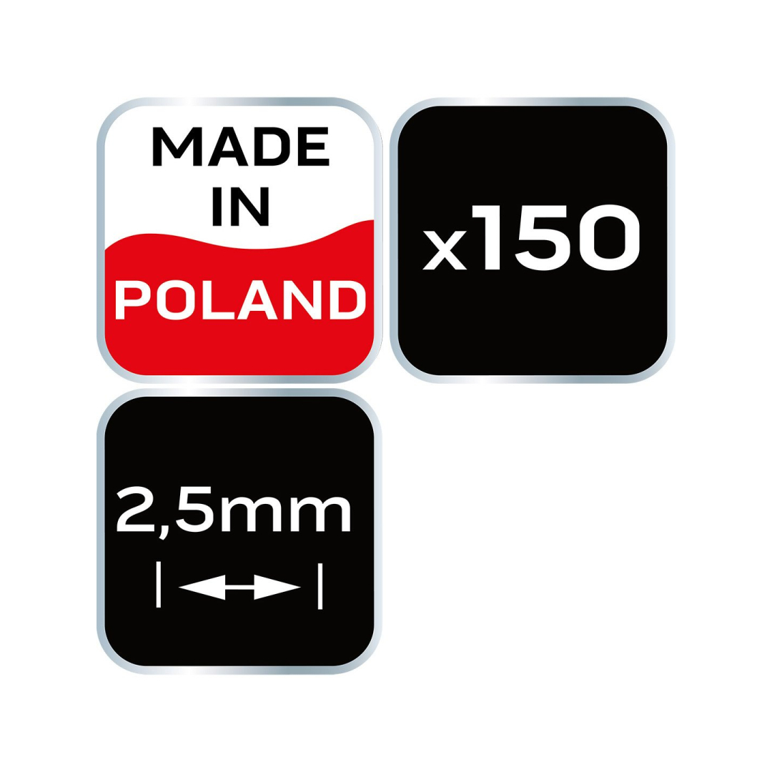 Kryžiukai plytelėms NEO - 2,5mm, 150pcs 7