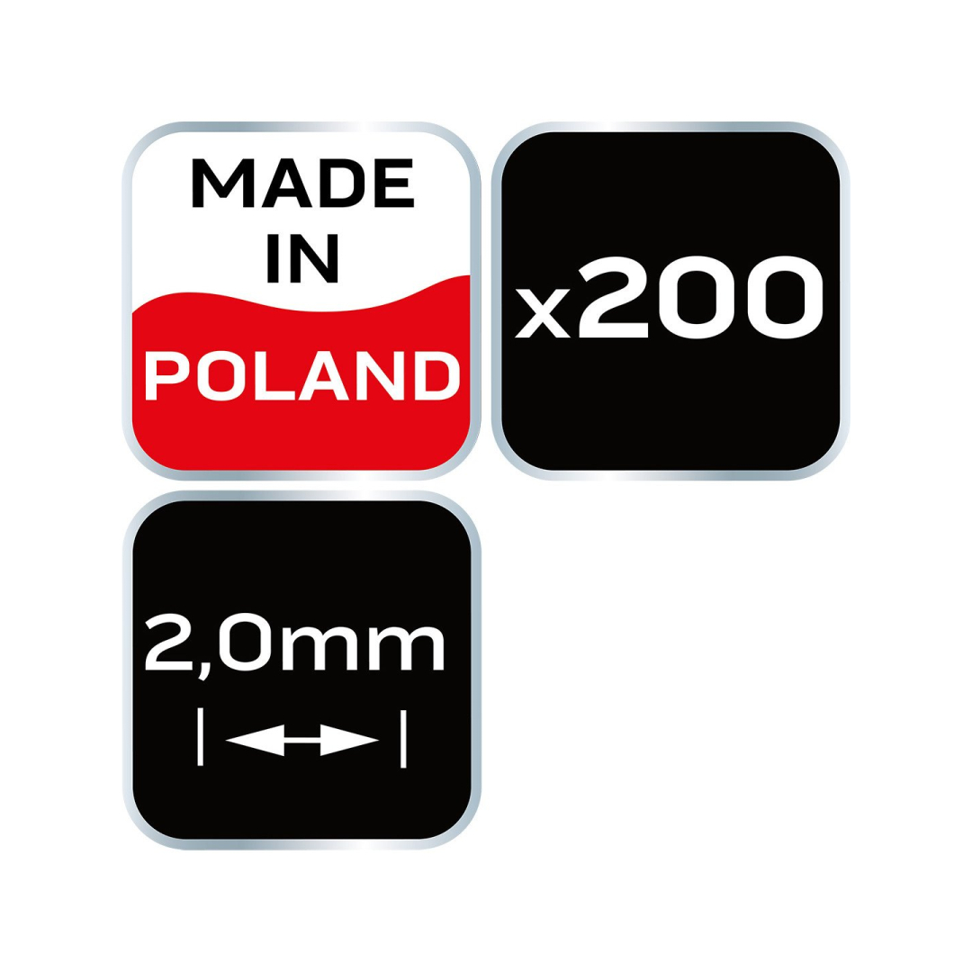 Kryžiukai plytelėms NEO - 2mm, 200pcs 7 Kryžiukai plytelėms NEO - 2mm, 200pcs 7