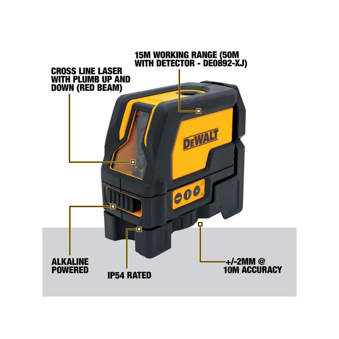 Kryžminis lazerinis nivelryas 0822-XJ DeWALT 1