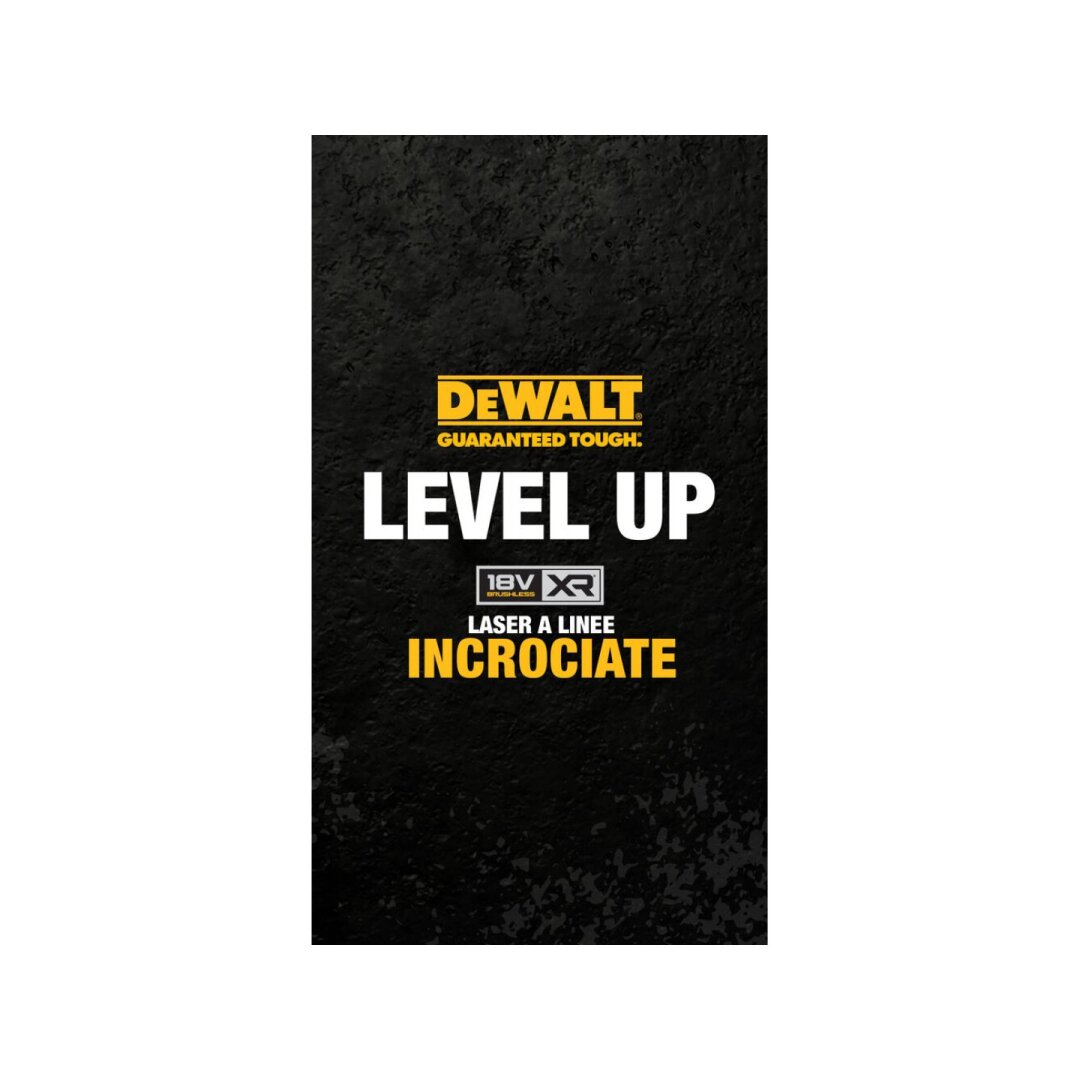 Kryžminis lazerinis nivelyras 18 V (be akumuliatoriaus ir pakrovėjo) DCLE34021N-XJ DeWALT 4