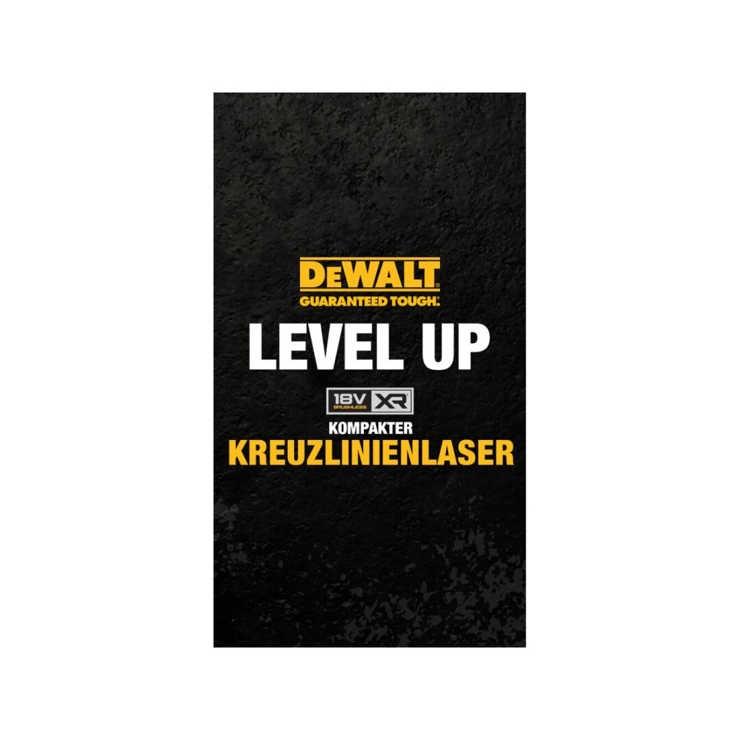 Kryžminis lazerinis nivelyras 18 V (be akumuliatoriaus ir pakrovėjo) DCLE34021N-XJ DeWALT Kryžminis lazerinis nivelyras 18 V (be akumuliatoriaus ir pakrovėjo) DCLE34021N-XJ DeWALT