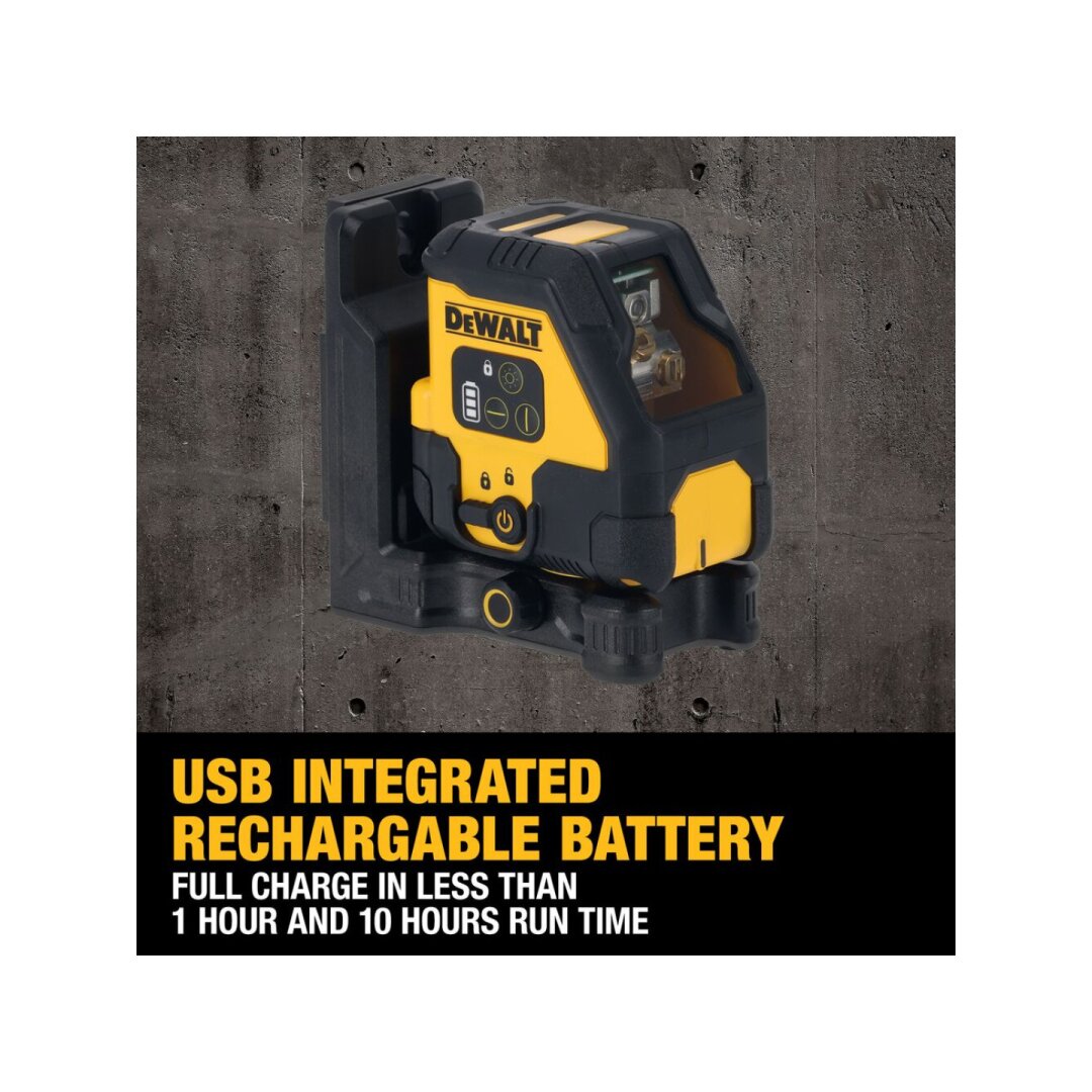 Kryžminis lazerinis (radonas) usb pakraunamas DCLE14201RB-XJ DeWALT 2