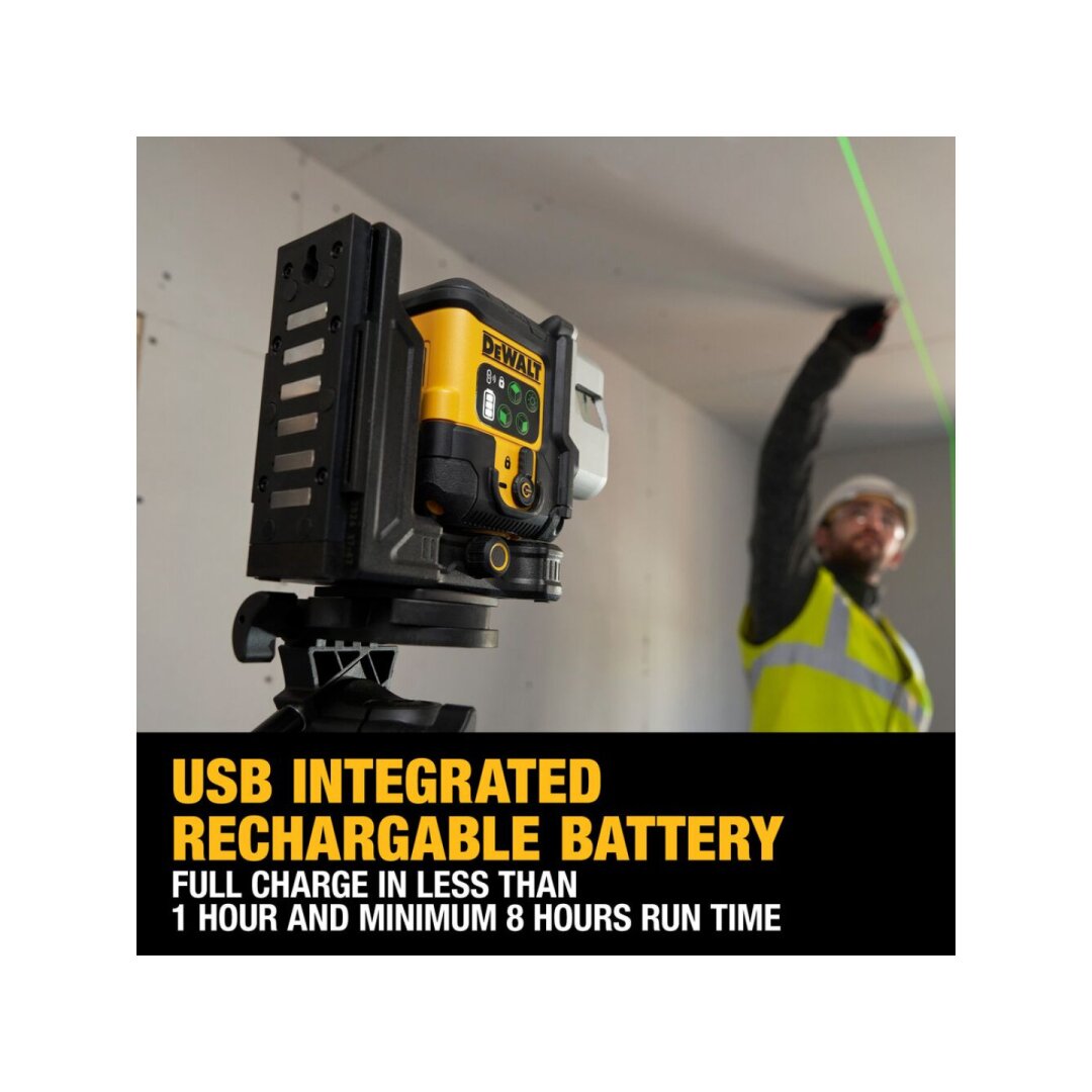 Kryžminis lazerinis (žalias) usb pakraunamas 3x180 DCLE14301GB-XJ DeWALT 1 Kryžminis lazerinis (žalias) usb pakraunamas 3x180 DCLE14301GB-XJ DeWALT 1