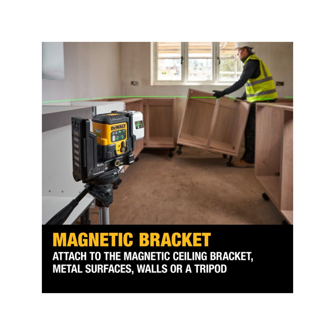 Kryžminis lazerinis (žalias) usb pakraunamas 3x180 DCLE14301GB-XJ DeWALT 2