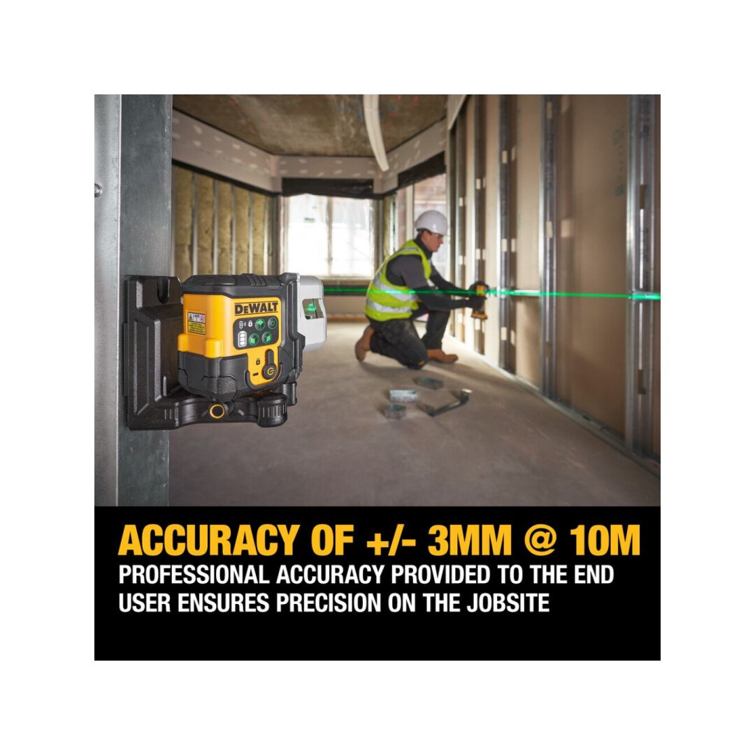 Kryžminis lazerinis (žalias) usb pakraunamas 3x180 DCLE14301GB-XJ DeWALT 6