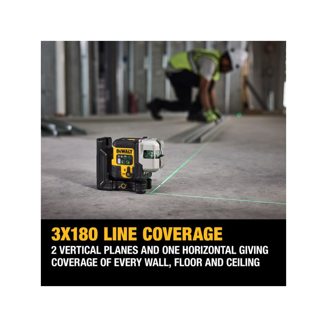 Kryžminis lazerinis (žalias) usb pakraunamas 3x180 DCLE14301GB-XJ DeWALT Kryžminis lazerinis (žalias) usb pakraunamas 3x180 DCLE14301GB-XJ DeWALT