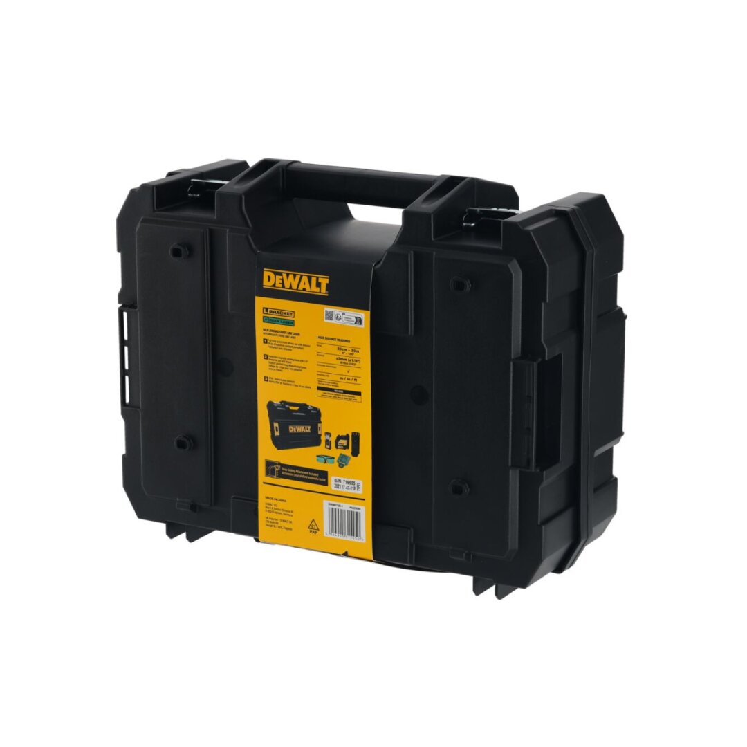 Kryžminis lazeris (žalias) + atstumu matuoklis 30m DW0887100-1 DeWALT 4