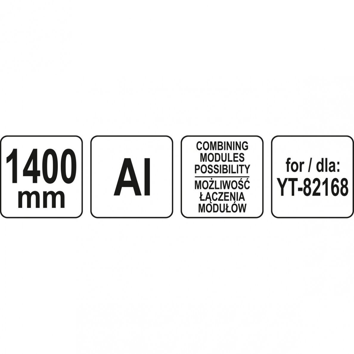 Kreipiamoji liniuotė / bėgelis Yato 1,4 m (tinka pjūklui YT-82168) 2 Kreipiamoji liniuotė / bėgelis Yato 1,4 m (tinka pjūklui YT-82168) 2