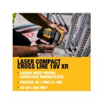 Kryžminis lazerinis nivelyras 18 V (su akumuliatorium 2AH ir pakrovėju) DCLE34021D1-QW DeWALT