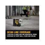 Kryžminis lazerinis (žalias) usb pakraunamas 3x180 DCLE14301GB-XJ DeWALT