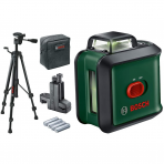 Kryžminių linijų lazeris su priedais BOSCH UniversalLevel 360set+MM3