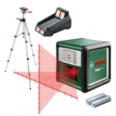 Kryžminių linijų lazeris BOSCH QUIGO Plus + stovas, 2 x 1,5-V-LR03 (AAA)