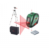 Kryžminių linijų lazeris BOSCH UniversalLevel 2 Set + stovas