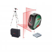 Kryžminių linijų lazeris BOSCH UniversalLevel 3 Set + stovas