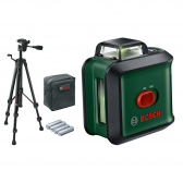 Kryžminių linijų lazeris BOSCH UniversalLevel 360 set + stovas