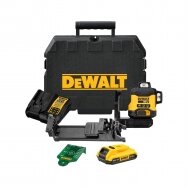 Kryžminis lazerinis nivelyras DeWalt DCLE34031D1-QW, 18V, 1x2,0 Ah, žalias