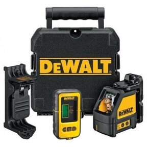 Kryžminis lazerinis nivelyras Dewalt DW088KD + imtuvas Dewalt DE0892