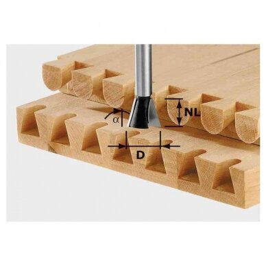 Kregždės uodegos tipo freza Festool HW S8 D14,3/16/10° (491164) Kregždės uodegos tipo freza Festool HW S8 D14,3/16/10° (491164)