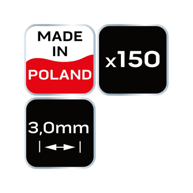 Kryžiukai plytelėms NEO - 3mm, 150pcs 7