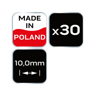 Kryžiukai plytelėms T 10,0  mm, 30pcs 7