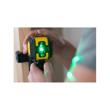 Kryžminis lazerinis Cubix next Generation - žalias Rinkinys su kojom ir priedais 5