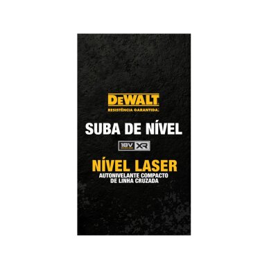 Kryžminis lazerinis nivelyras 18 V (be akumuliatoriaus ir pakrovėjo) DCLE34021N-XJ DeWALT 2