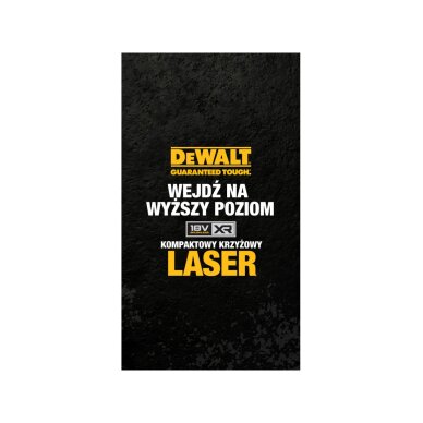 Kryžminis lazerinis nivelyras 18 V (be akumuliatoriaus ir pakrovėjo) DCLE34021N-XJ DeWALT 5 Kryžminis lazerinis nivelyras 18 V (be akumuliatoriaus ir pakrovėjo) DCLE34021N-XJ DeWALT 5
