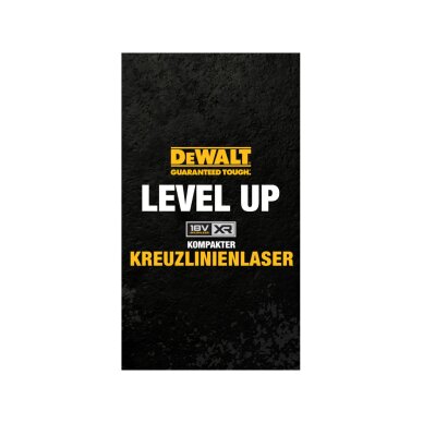 Kryžminis lazerinis nivelyras 18 V (be akumuliatoriaus ir pakrovėjo) DCLE34021N-XJ DeWALT
