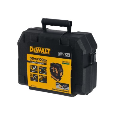 Kryžminis lazerinis nivelyras 18 V (su akumuliatorium 2AH ir pakrovėju) DCLE34021D1-QW DeWALT 2