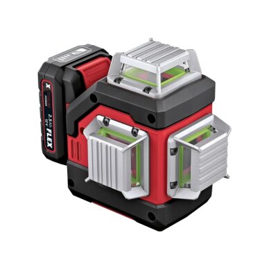 Kryžminis lazerinis nivelyras FLEX ALC 3/360-G/R 12V 1