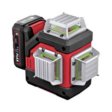 Kryžminis lazerinis nivelyras FLEX ALC 3/360-G/R 12V 2