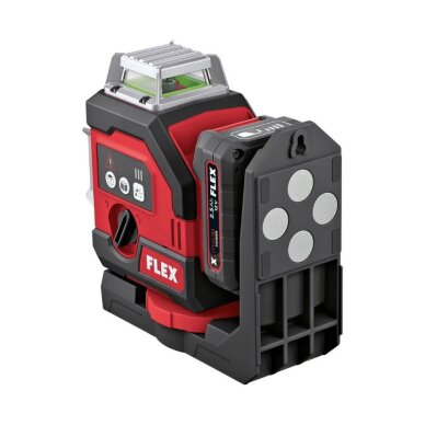 Kryžminis lazerinis nivelyras FLEX ALC 3/360-G/R 12V 3