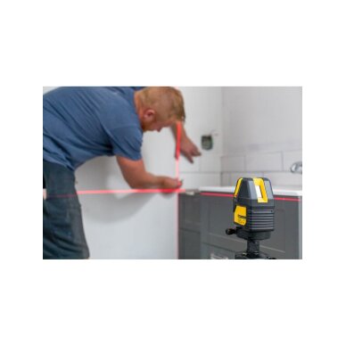 Kryžminis lazerinis nivelyras Stanley Multiline 4V1H raudonas 6 Kryžminis lazerinis nivelyras Stanley Multiline 4V1H raudonas 6