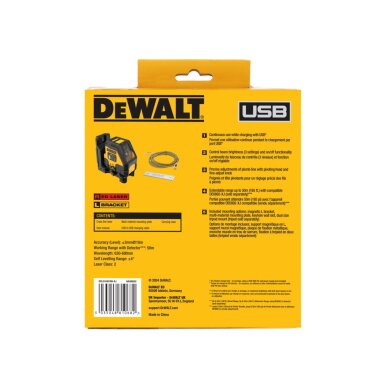 Kryžminis lazerinis (radonas) usb pakraunamas DCLE14201RB-XJ DeWALT Kryžminis lazerinis (radonas) usb pakraunamas DCLE14201RB-XJ DeWALT