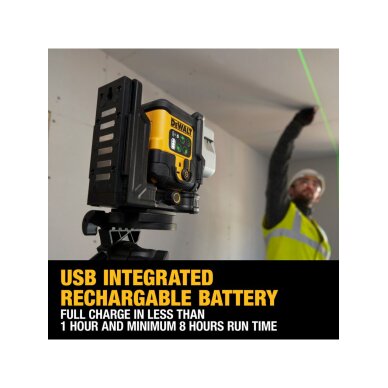 Kryžminis lazerinis (žalias) usb pakraunamas 3x180 DCLE14301GB-XJ DeWALT 1 Kryžminis lazerinis (žalias) usb pakraunamas 3x180 DCLE14301GB-XJ DeWALT 1