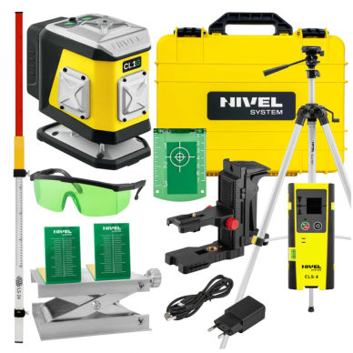 Distinction Ⅰ〜Ⅲ、2000 Kryžminis lazeris Nivel System CL1G komplektas su SJJ-M1 EX+