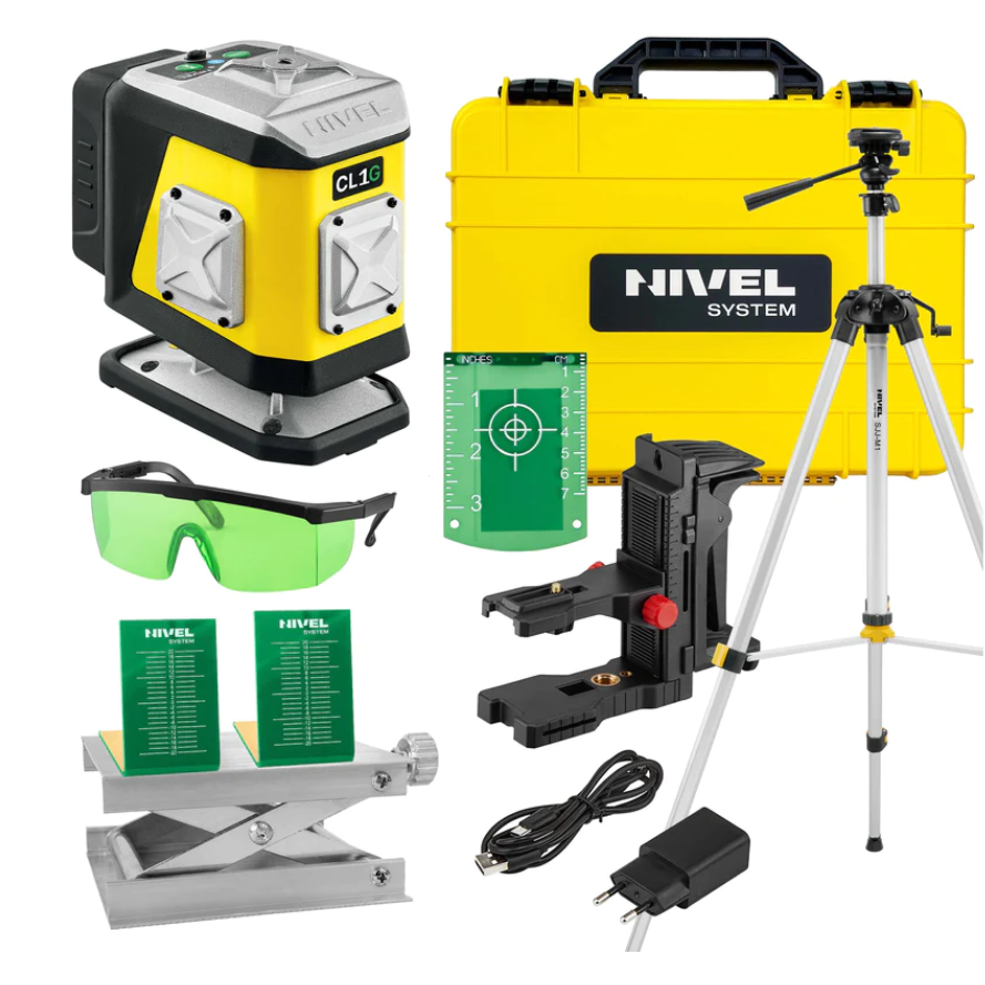 Kryžminis lazeris Nivel System CL1G komplektas su stovu SJJ-M1 EX Kryžminis lazeris Nivel System CL1G komplektas su stovu SJJ-M1 EX