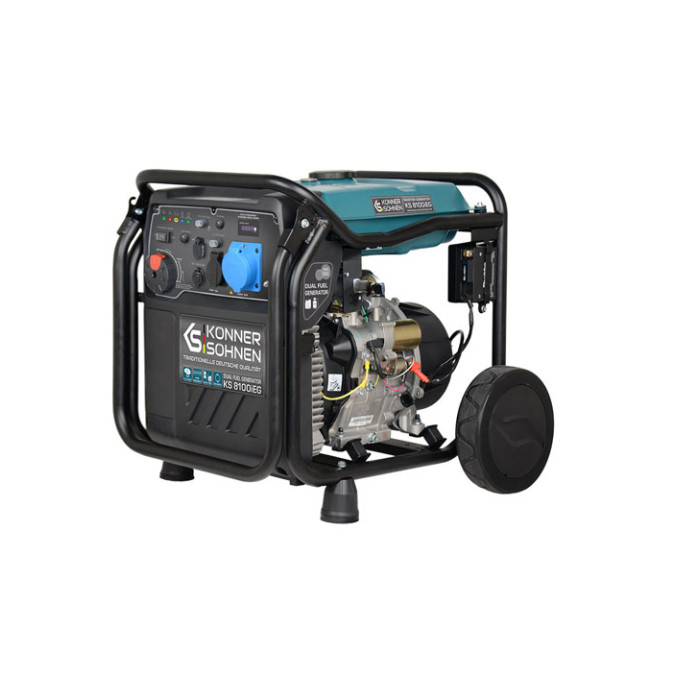 Inverteris benzino/dujų generatorius KONNER & SOHNEN KS 8100iEG, 8500W 2