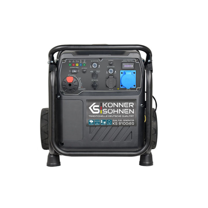 Inverteris benzino/dujų generatorius KONNER & SOHNEN KS 8100iEG, 8500W 1