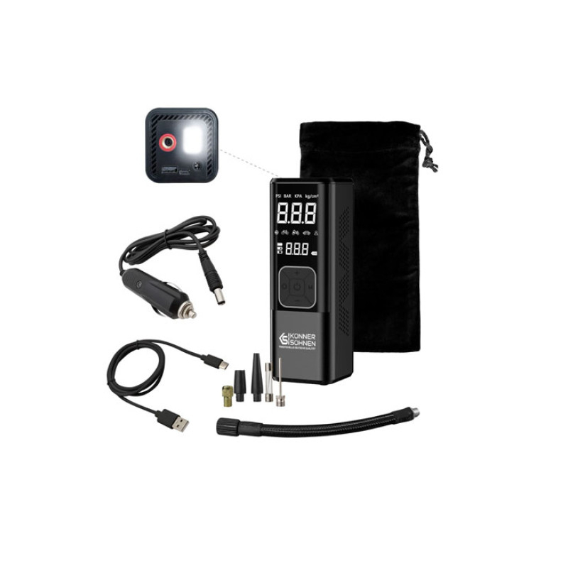 Kompresorius / išorinė baterija KÖNNER & SÖHNEN KS P20, 120W, 6Ah, 10,3bar, 23l/min 1