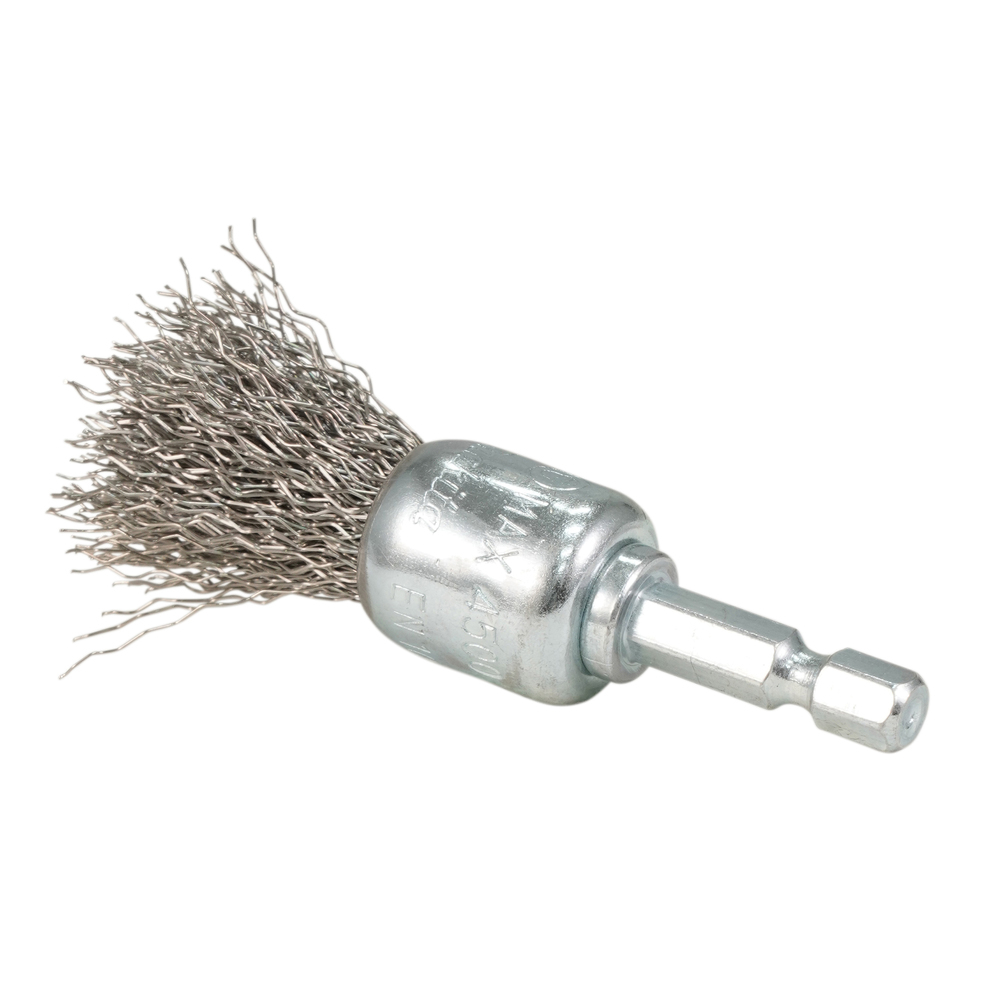 Kūgio formos šveitimo šepetys Makita D-76663, 19mm, su 1/4'' šešiakampiu antgaliu 2 Kūgio formos šveitimo šepetys Makita D-76663, 19mm, su 1/4'' šešiakampiu antgaliu 2