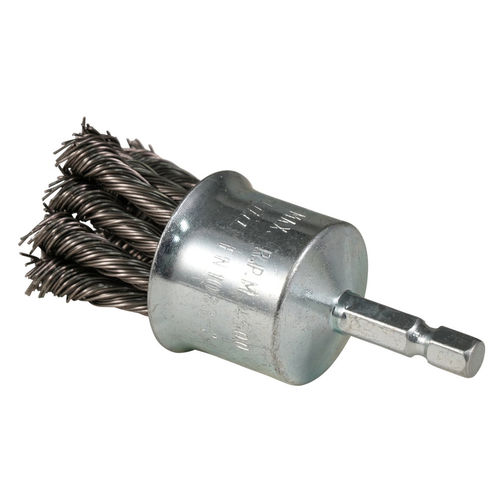 Kūgio formos šveitimo šepetys Makita D-76766, 28mm, su 1/4'' šešiakampiu antgaliu 2 Kūgio formos šveitimo šepetys Makita D-76766, 28mm, su 1/4'' šešiakampiu antgaliu 2