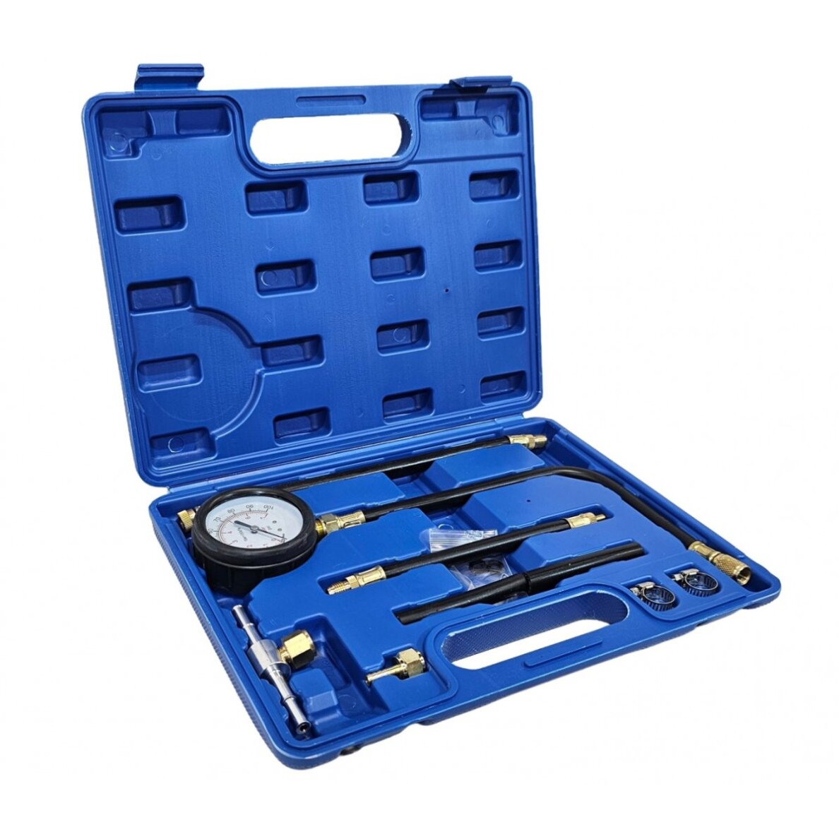 Kuro slėgio / spaudimo matuoklis | su adapteriais | variklio įpurškimo sistemoms (H31013) Kuro slėgio / spaudimo matuoklis | su adapteriais | variklio įpurškimo sistemoms (H31013)