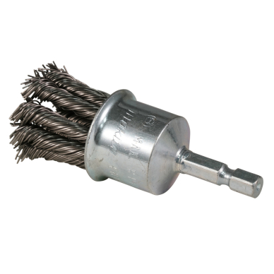 Kūgio formos šveitimo šepetys Makita D-76750, 24mm, su 1/4'' šešiakampiu antgaliu 2 Kūgio formos šveitimo šepetys Makita D-76750, 24mm, su 1/4'' šešiakampiu antgaliu 2