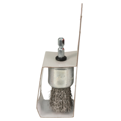 Kūgio formos šveitimo šepetys Makita D-76685, 28mm, su 1/4'' šešiakampiu antgaliu 4 Kūgio formos šveitimo šepetys Makita D-76685, 28mm, su 1/4'' šešiakampiu antgaliu 4