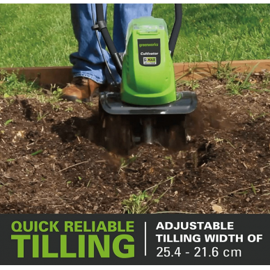 Akumuliatorinis kultivatorius Greenworks G40TL, 40 V, (tik įrankis) 3 Akumuliatorinis kultivatorius Greenworks G40TL, 40 V, (tik įrankis) 3